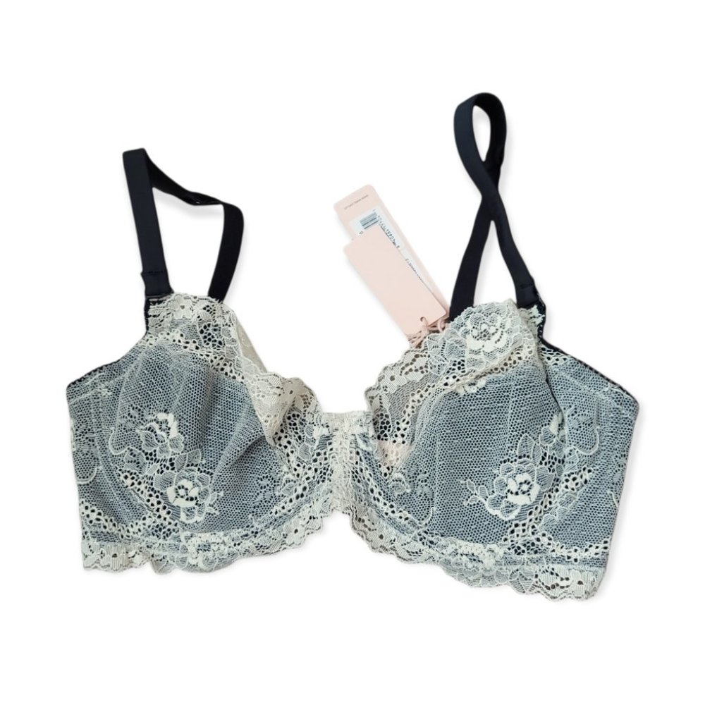 Eve’s Temptation Sheer Lace Balconette Unlined Bra